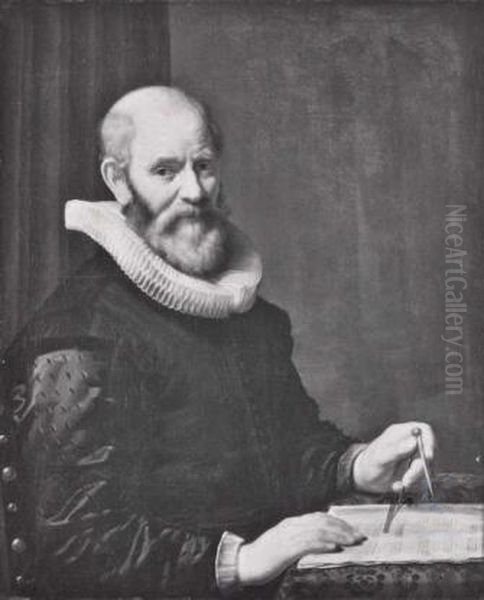 Portrait of Cornelis Danckerts de Rij (1561-1634) Oil Painting by Peter Danckerts de Rij