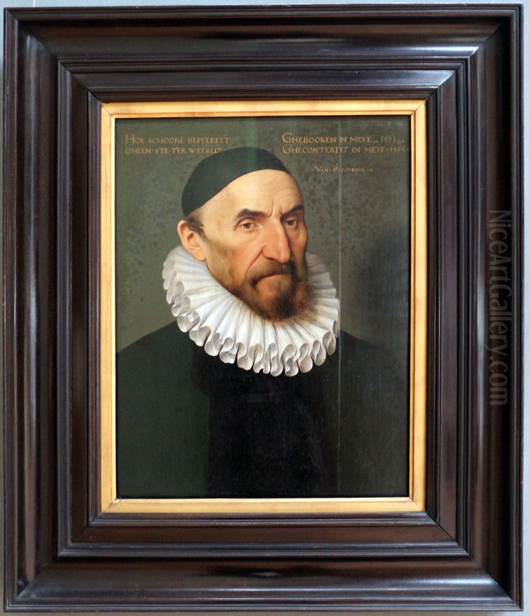 Portrait of Jacob van der Gheenste, sheriff and councilman of Bruges Oil Painting by Pieter Pourbus
