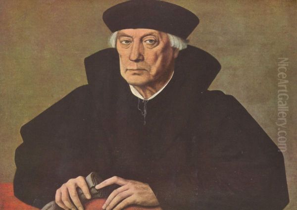 Portrat des Kanzlers Jehan Carondelet Oil Painting by Jan Cornelisz Vermeyen