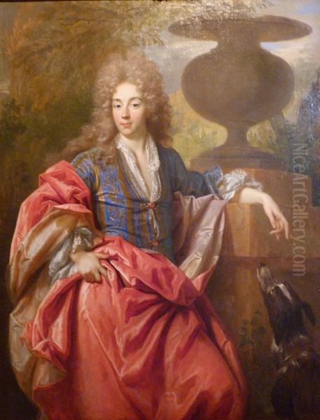 Portrait of a gentleman Oil Painting by Nicolas de Largilliere