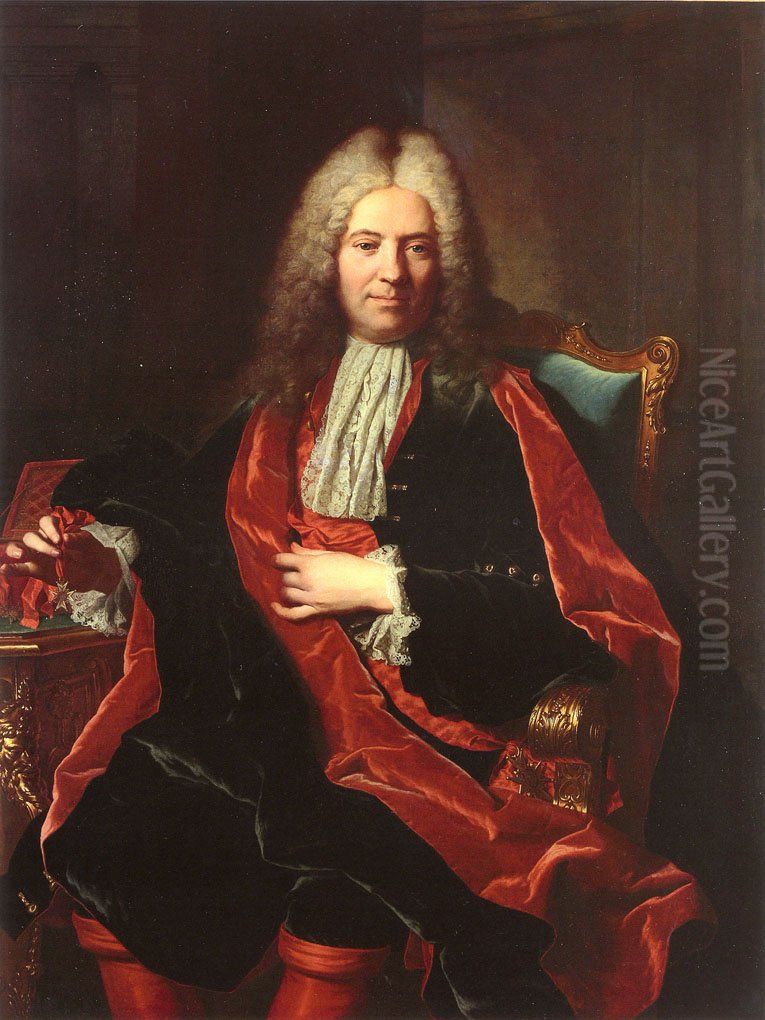 Portrait de Gerard-Michel de la Jonchere Oil Painting by Hyacinthe Rigaud