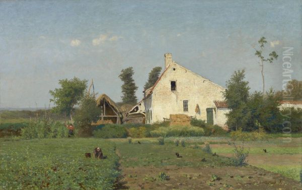In Groenendaal, near Brussels Oil Painting by Paul Joseph Constantin Gabriel