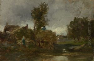 Landscape with haycart