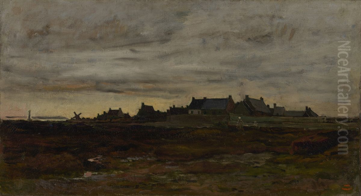 Kerity Oil Painting by Charles-Francois Daubigny