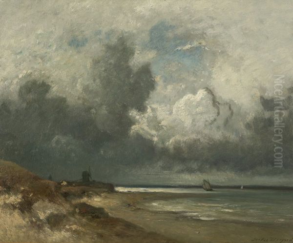 Le Crotoy Oil Painting by Jules Dupre