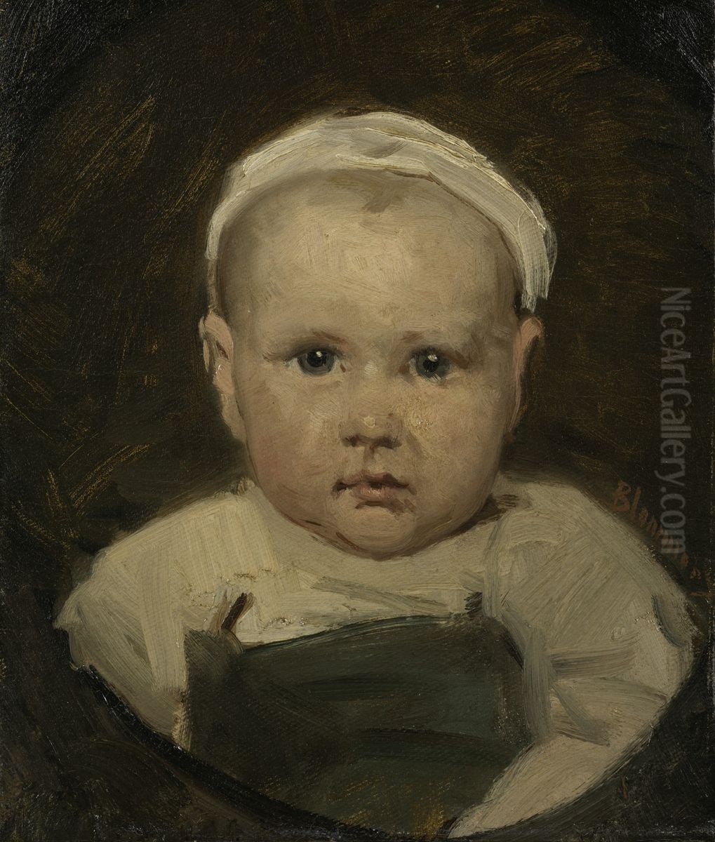 Portrait of a child Oil Painting by Bernard Blommers