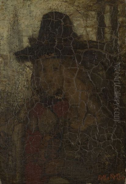 Going to church Oil Painting by Matthijs Maris