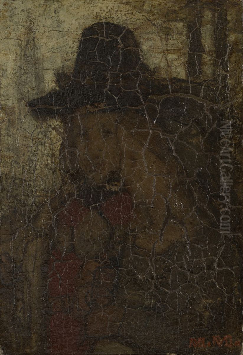 Kerkgang Oil Painting by Matthijs Maris
