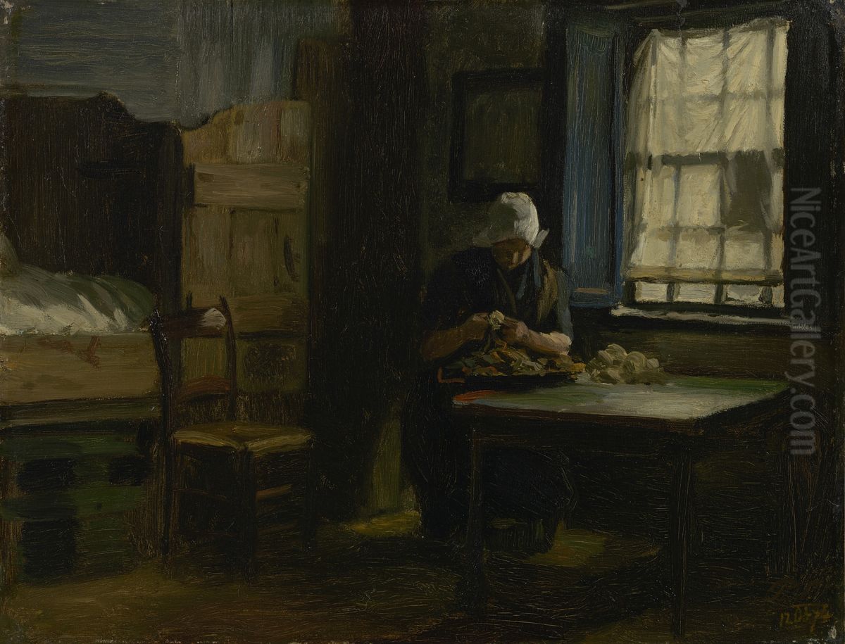 Interior Oil Painting by Philip Sadee