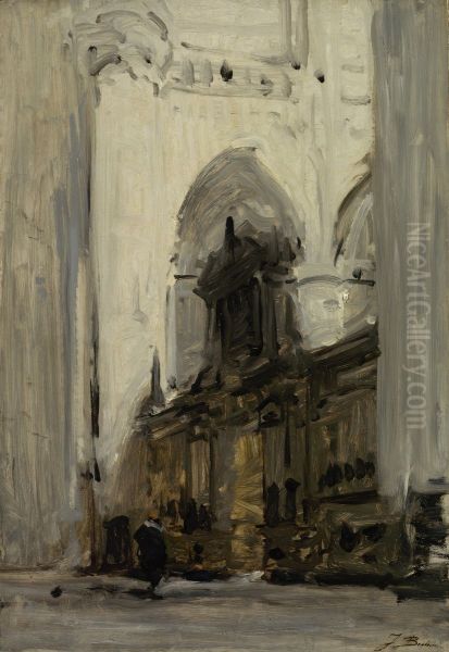 Koorhek van de Nieuwe Kerk te Delft Oil Painting by Johannes Bosboom