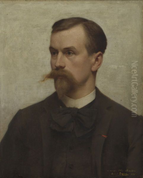 Portret van Willy Martens Oil Painting by Edouard Sain