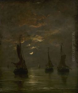 Nacht met maanlicht
