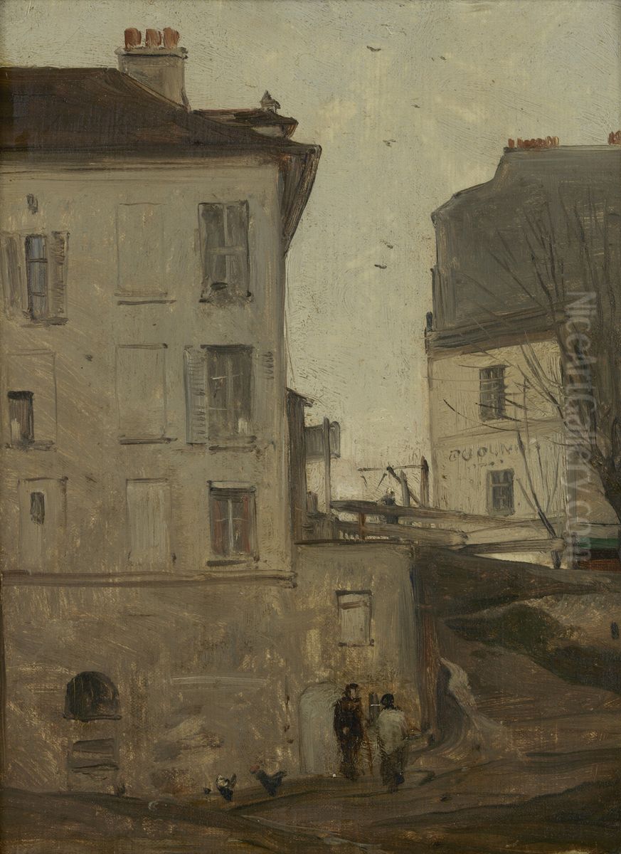 Old quarter Oil Painting by Antoine Vollon