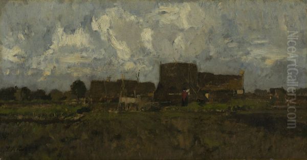 Landscape near Beilen Oil Painting by Laszlo Paal