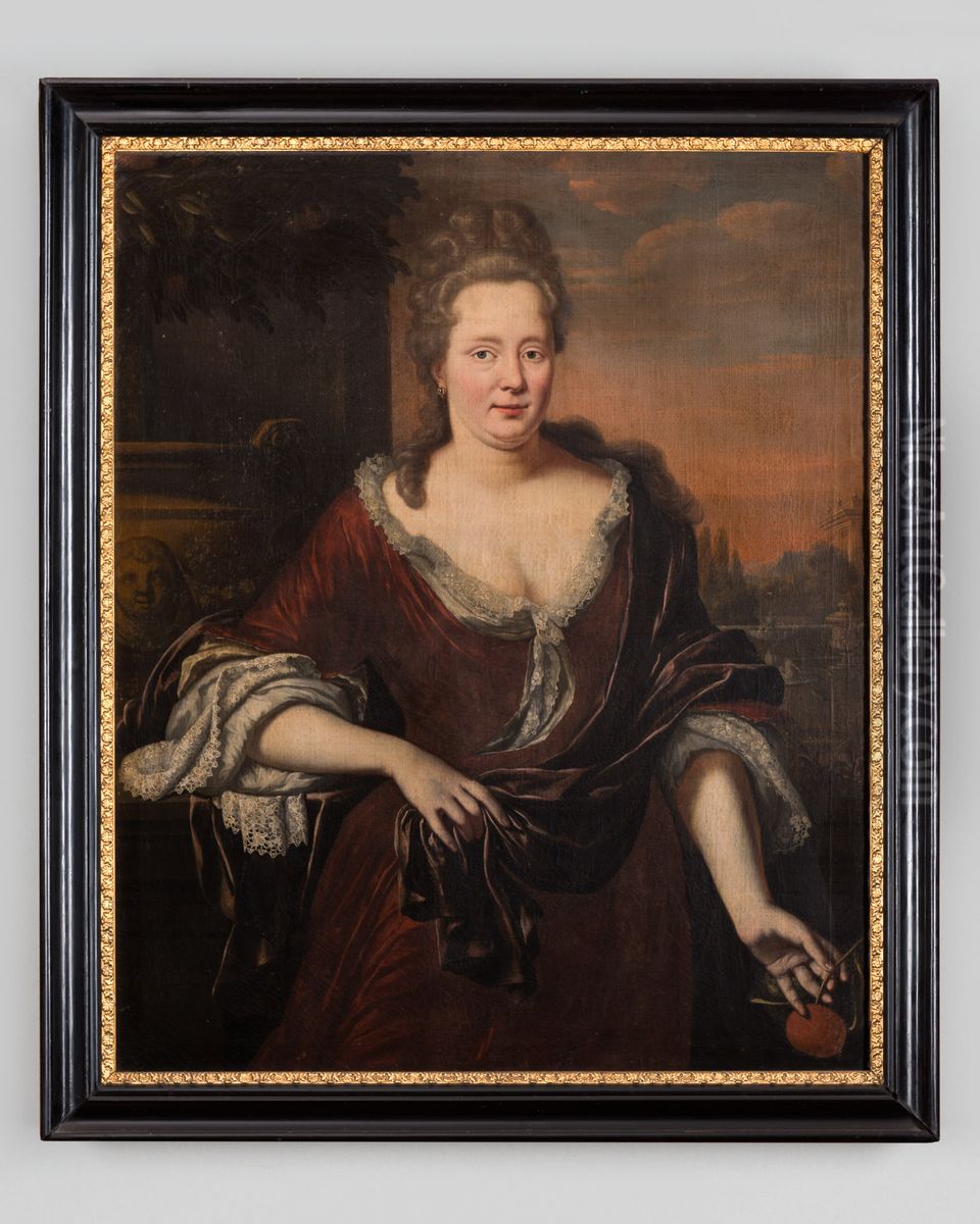 Portret van Josina Clant tot Stedum Oil Painting by Hermannus Collenius