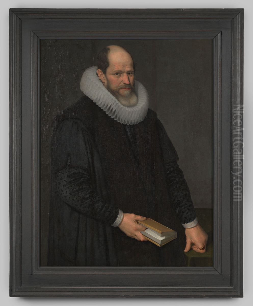 Portrait of Jacob Kelffken (1554-?) Oil Painting by Geldersch Landschap en Kasteelen