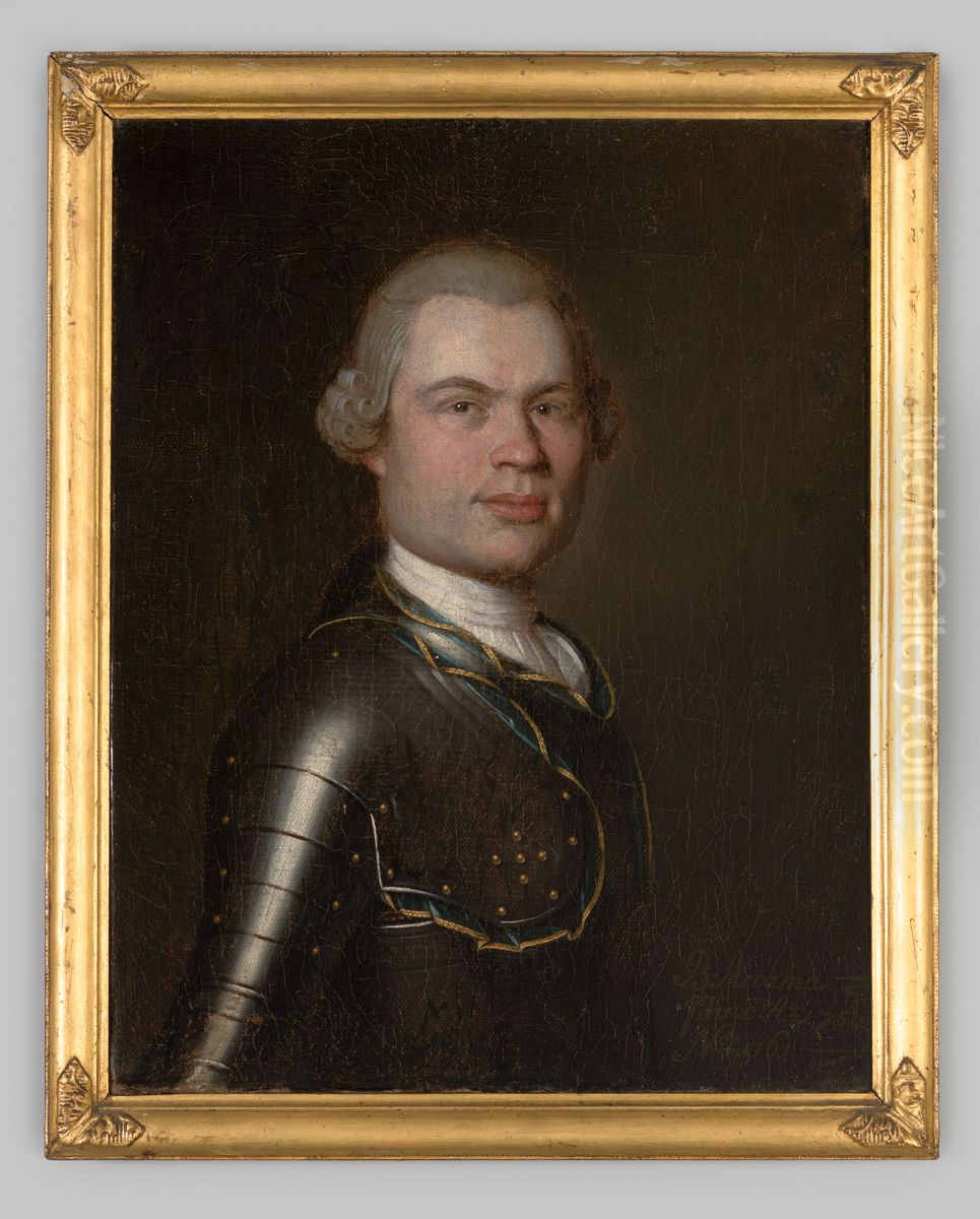 Portret van een man, mogelijk Ernst Lodewijk van Eberstein Oil Painting by Bernard Accama
