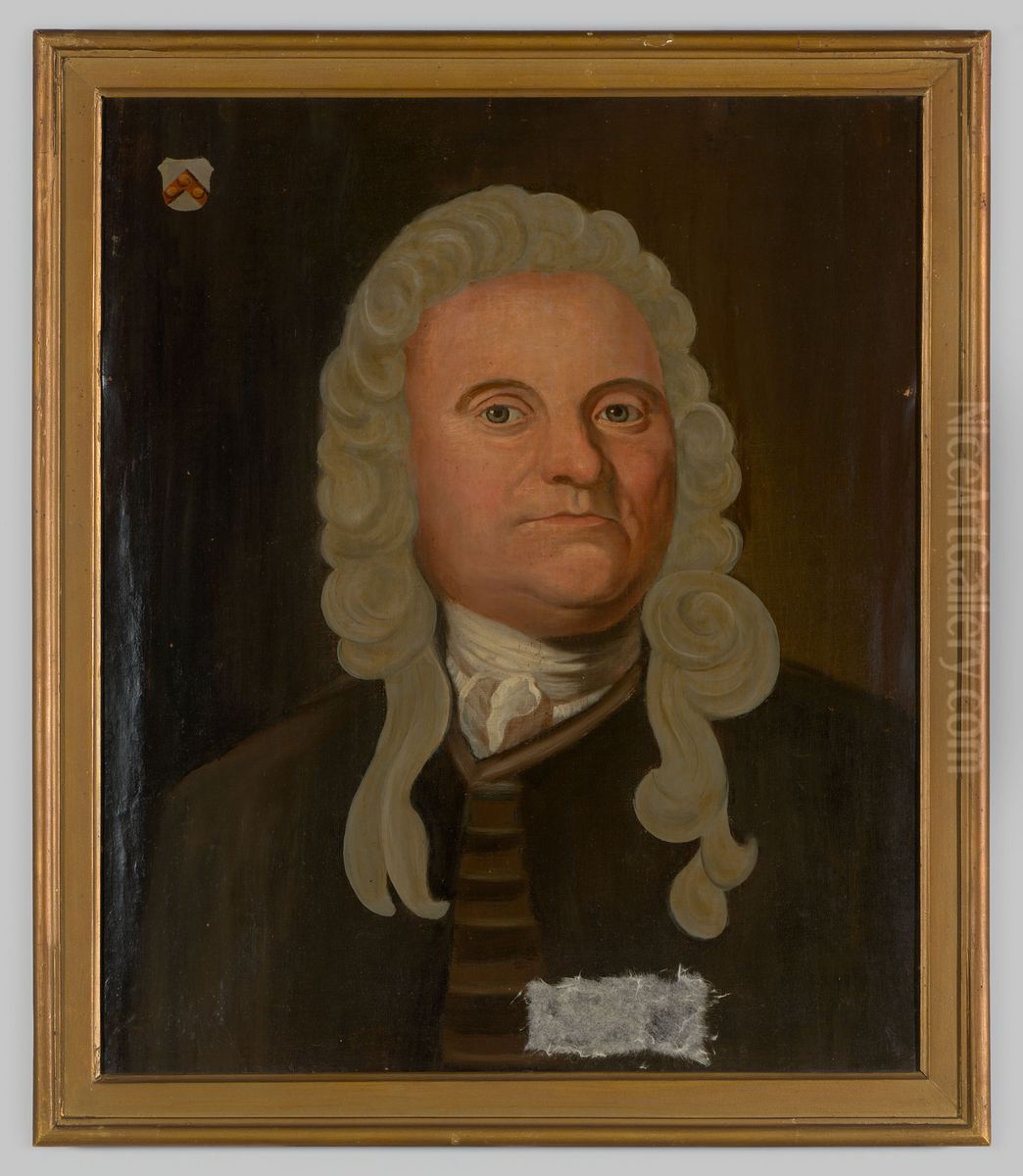 Portret van Arnoldus van Leeuwen Oil Painting by Geldersch Landschap en Kasteelen