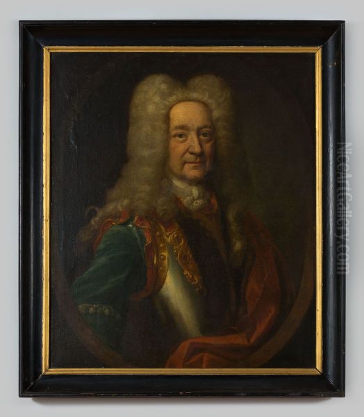 Portret van Johann Christian von Zobel Oil Painting by Geldersch Landschap en Kasteelen