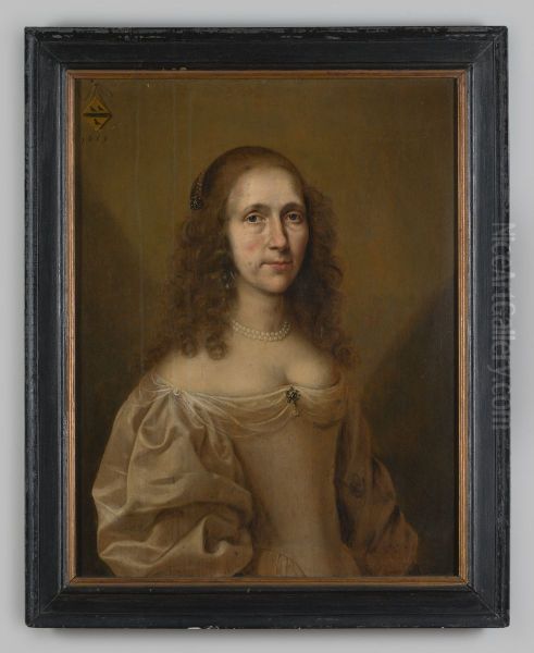Portrait of an unknown woman Oil Painting by Geldersch Landschap en Kasteelen