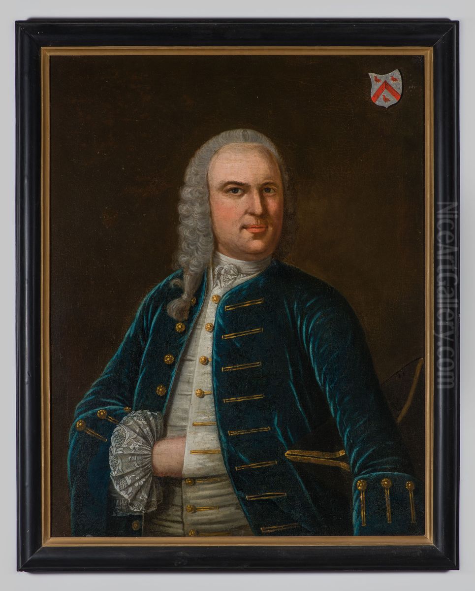Portret van Reyndert Christoffel Willem de Wolff van Westerrode Oil Painting by Arnold Kaldenbach