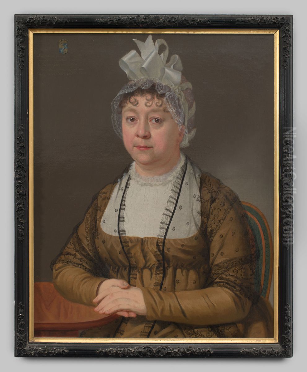 Portret van Sara Johanna van Hogendorp Oil Painting by Narcisse Garnier