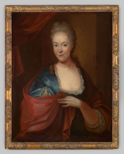 Portret van Magdalena van Quernheim Oil Painting by Geldersch Landschap en Kasteelen