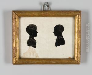 Silhouetportretten van Adolph Warner Carel Willem baron van Pallandt en Arnoldina Wilhelmina Cornelia barones van Pallandt