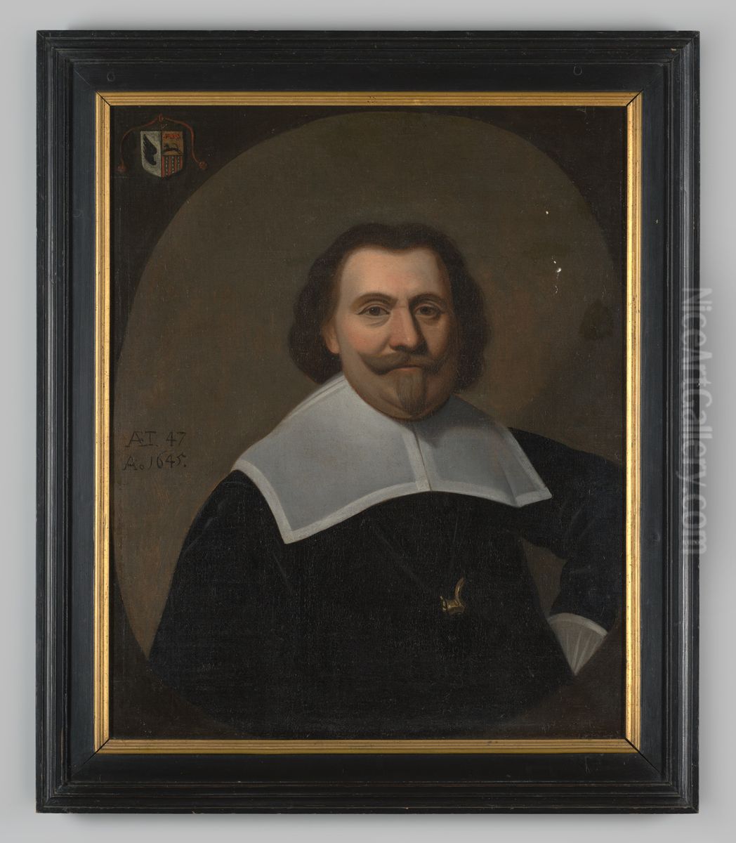 Portret van Gijsbert van der Heyden Oil Painting by Geldersch Landschap en Kasteelen