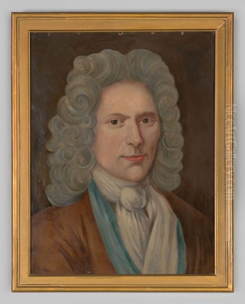 Portret van Johannes van Leeuwen Oil Painting by Geldersch Landschap en Kasteelen