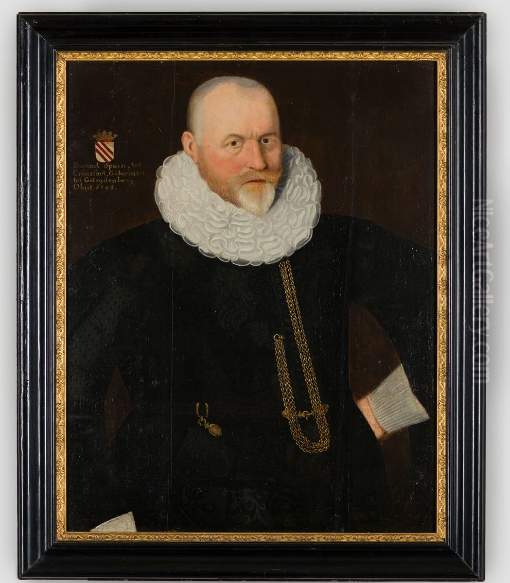 Portrait of Berndt Spaen (?-1598) Oil Painting by Geldersch Landschap en Kasteelen