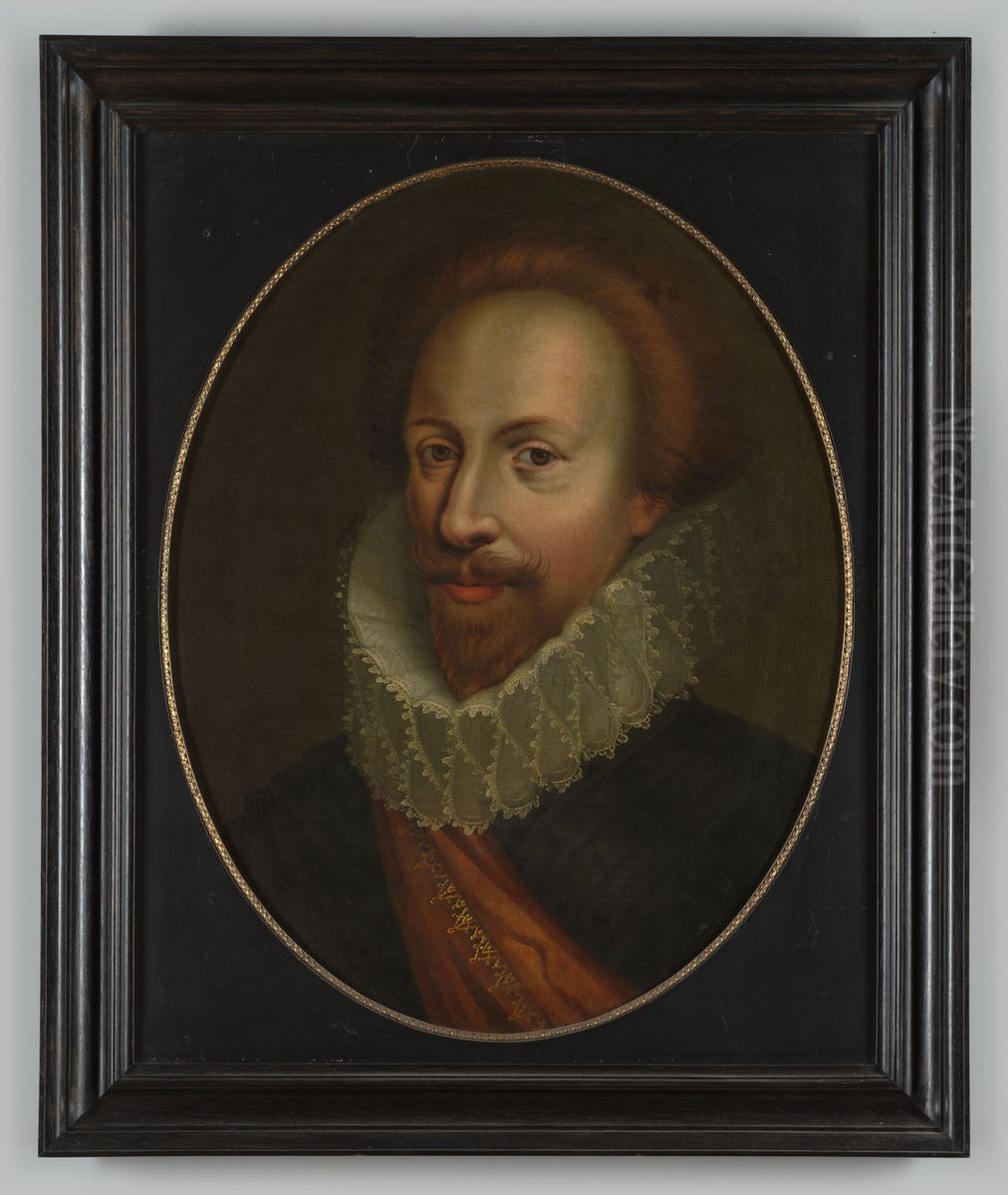 Portrait of a man, called Frederik Hendrik van Oranje- Nassau (1584-1647) Oil Painting by Geldersch Landschap en Kasteelen
