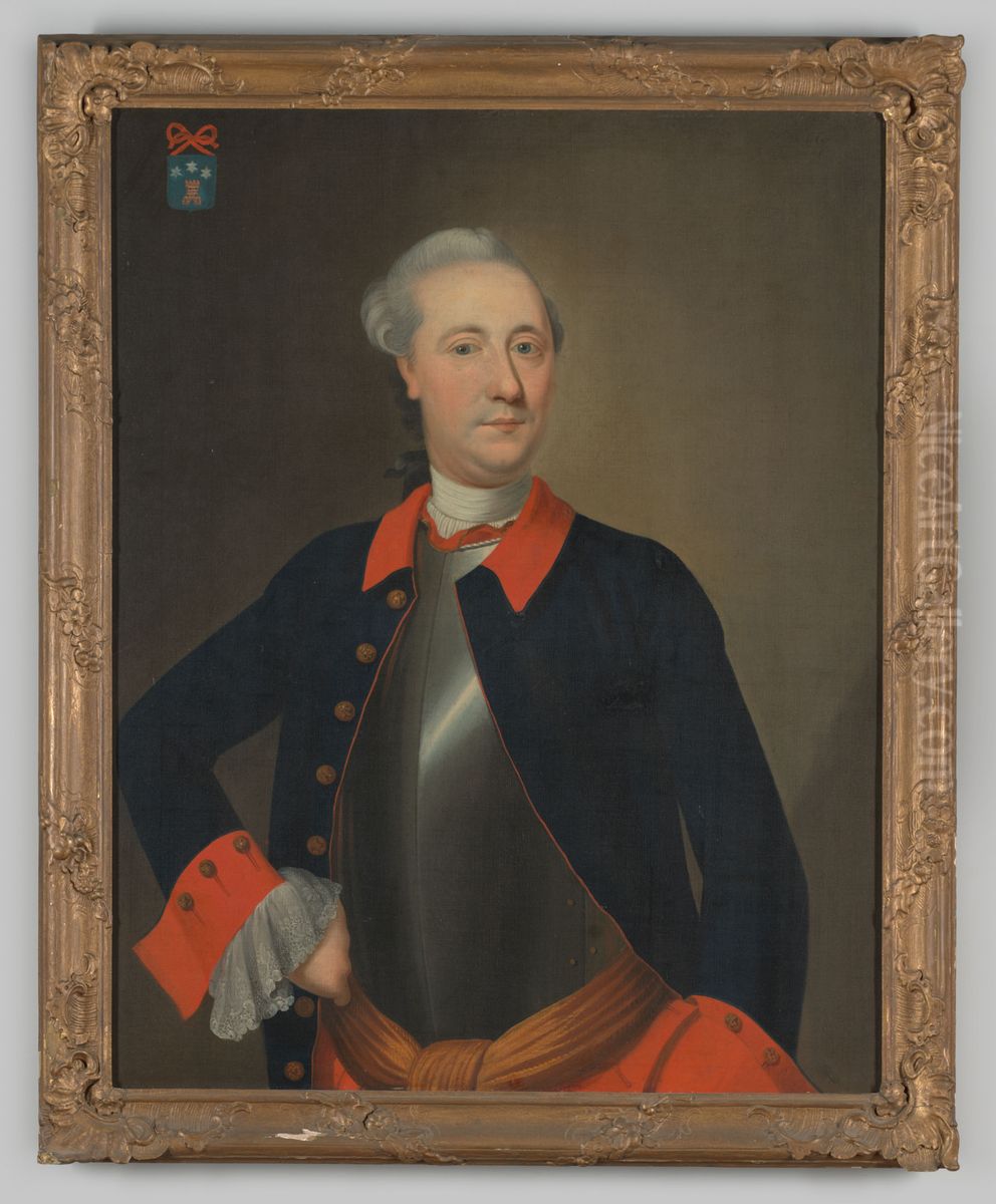 Portret van Onno Tamminga, baron du Tour Oil Painting by Pierre Frederic de la Croix
