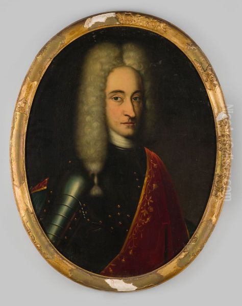 Portret van Hans Willem van Aylva Oil Painting by Bernard Accama