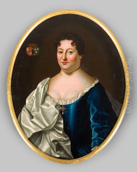 Portret van Anna Margaretha van Bocholt Oil Painting by Geldersch Landschap en Kasteelen