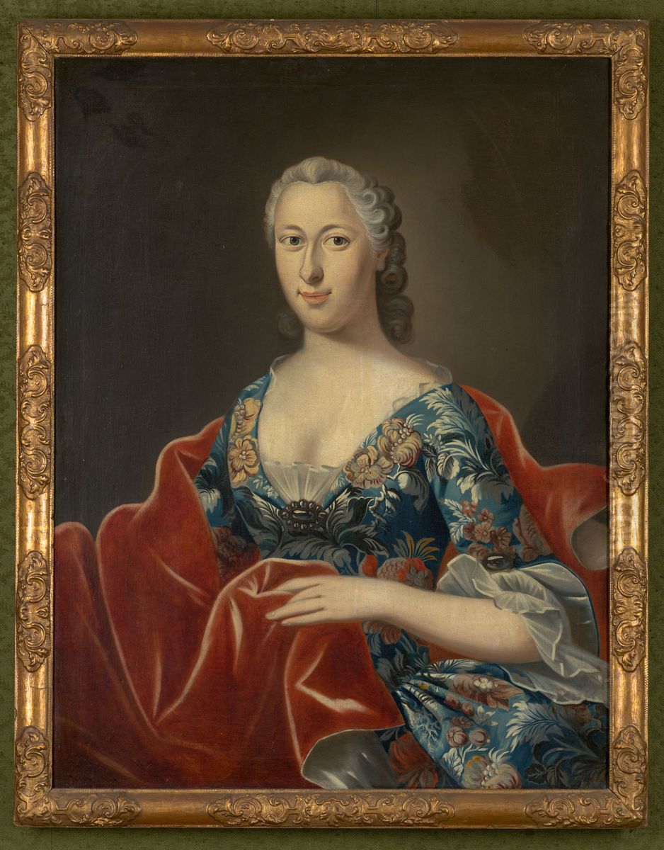 Portrait of Ida Wardenier Oil Painting by Pierre Frederic de la Croix