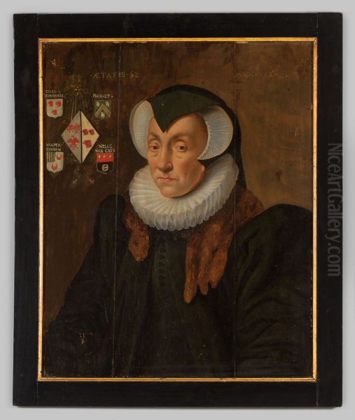 Portret van Clara van Tuyll van Serooskerken Oil Painting by Geldersch Landschap en Kasteelen