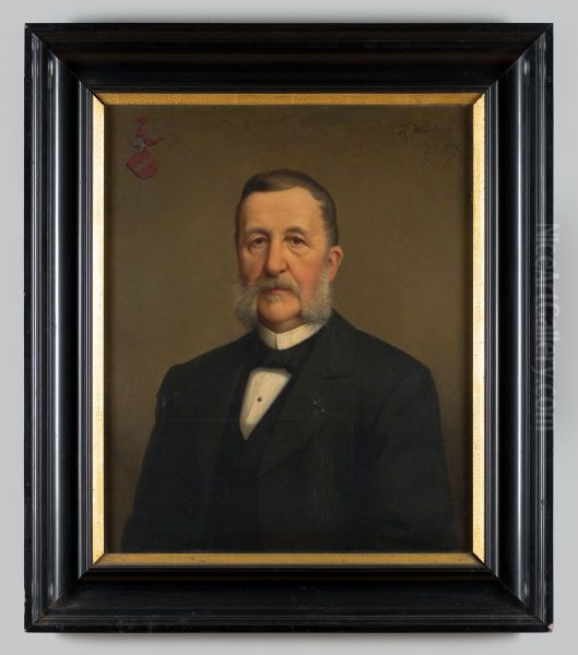Portrait of Carolus Antonius Ludovicus van Hugenpoth tot Aerdt (1825-1907) Oil Painting by Heinrich Windhausen