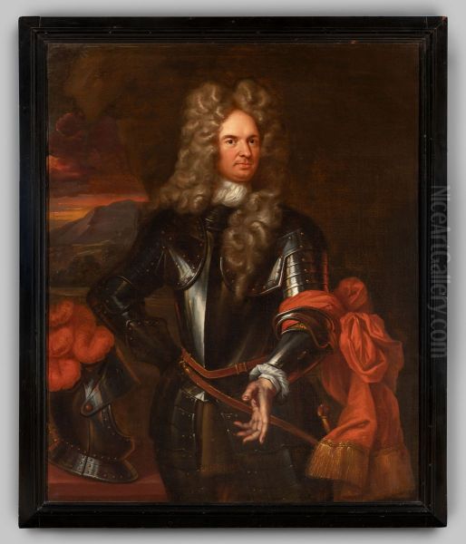 Portrait of Jacques Vulson de Saint Maurice ( -1712) Oil Painting by Jan Hendrik Brandon
