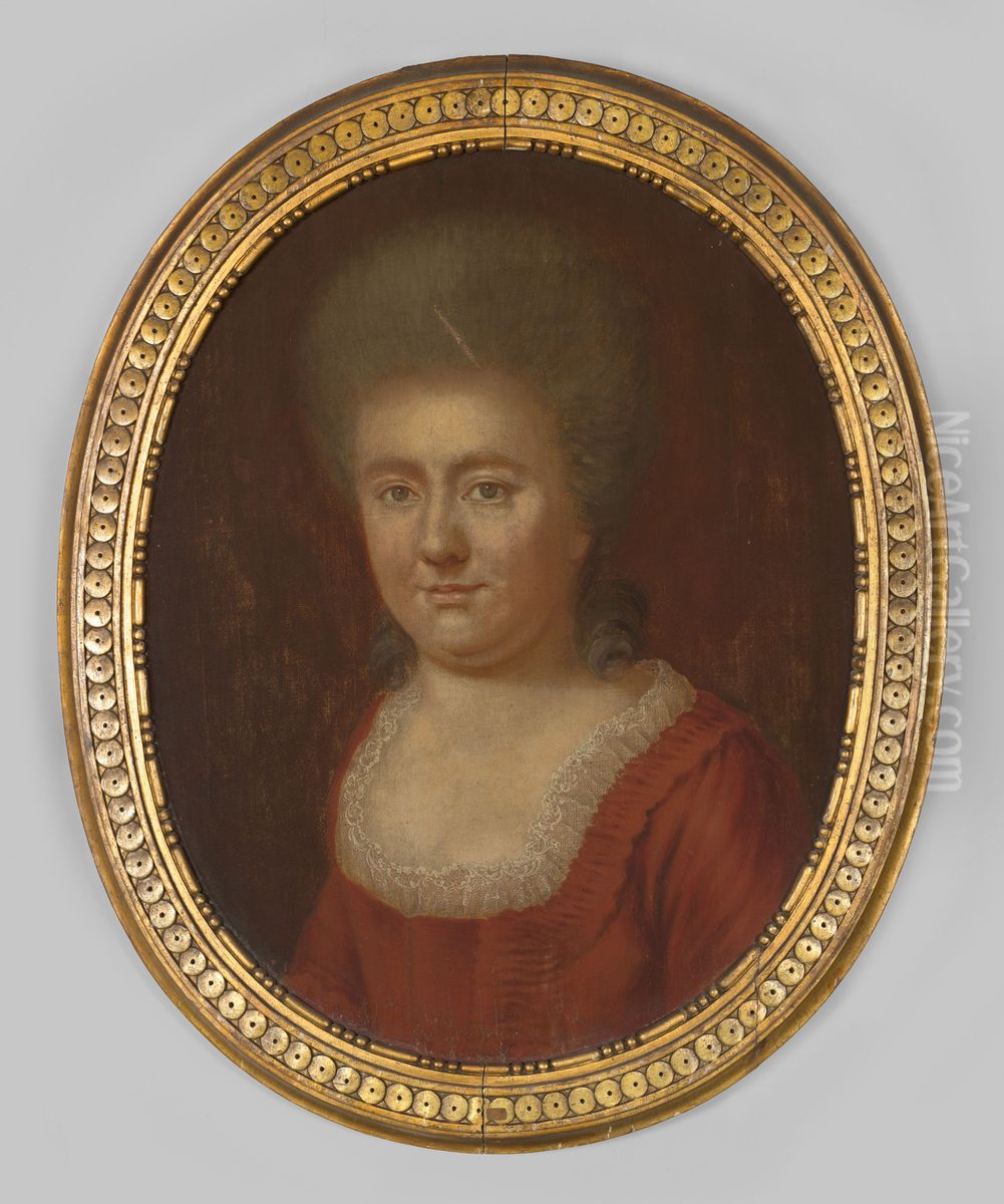 Portrait of Elisabeth Johanna van Balveren (1746-1813) Oil Painting by Johan Antoni Kaldenbach