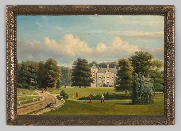 Gezicht op De Haere in Olst Oil Painting by Jan Gerard Smits