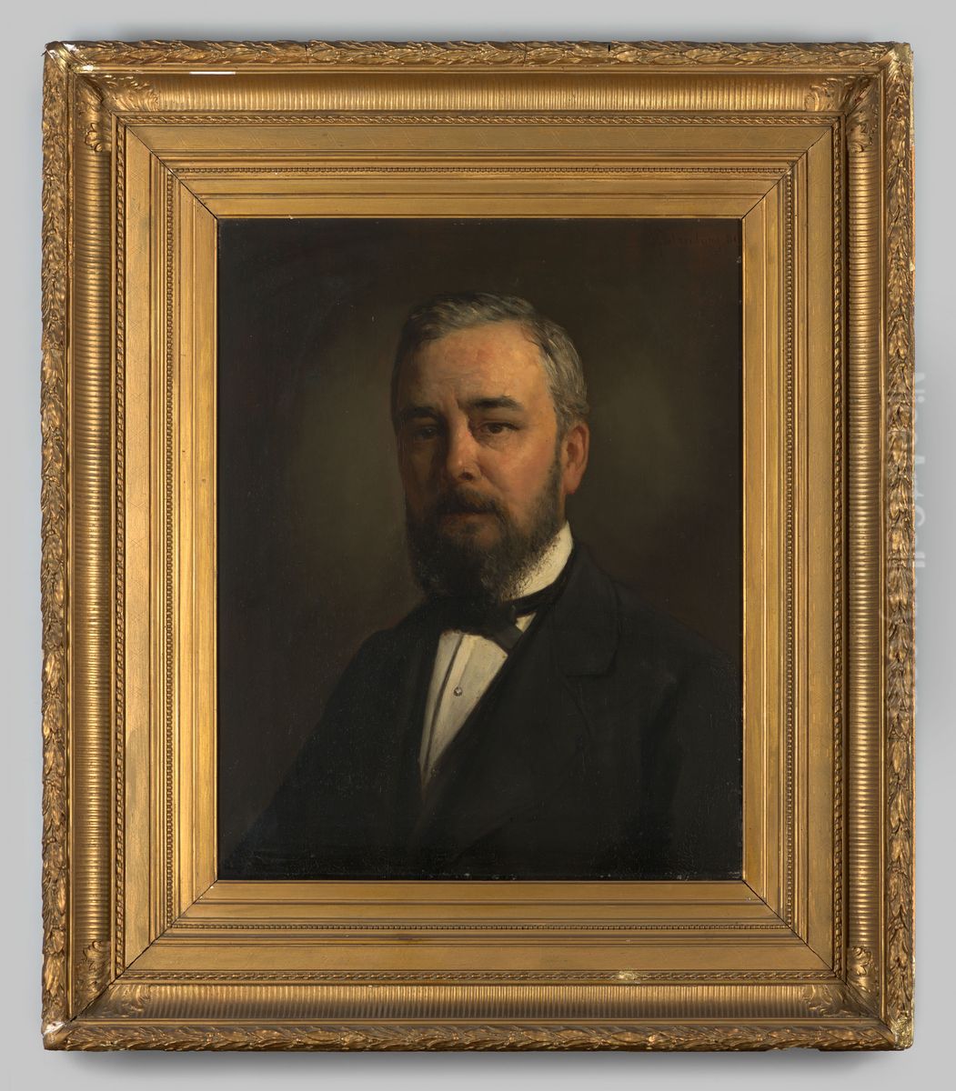 Portret van een man uit het geslacht Zimmerman Oil Painting by Hendrik Valkenburg