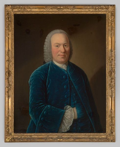 Portrait of Huybert van Hamel (1710-1778) Oil Painting by Arnold Kaldenbach