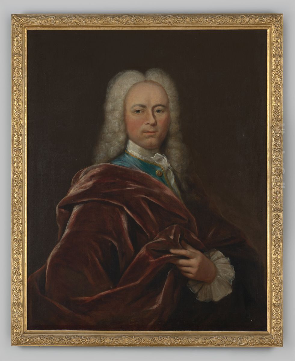 Portrait of Lubbert Adolf Torck (1687-1758) Oil Painting by Arnold Boonen