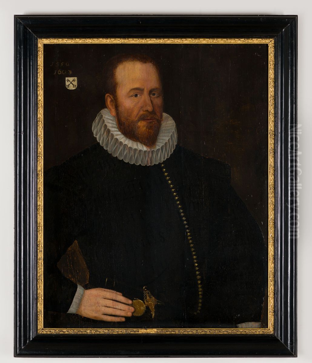 Portrait of Jacob Schimmelpenninck van der Oye (1547-1605) Oil Painting by Geldersch Landschap en Kasteelen
