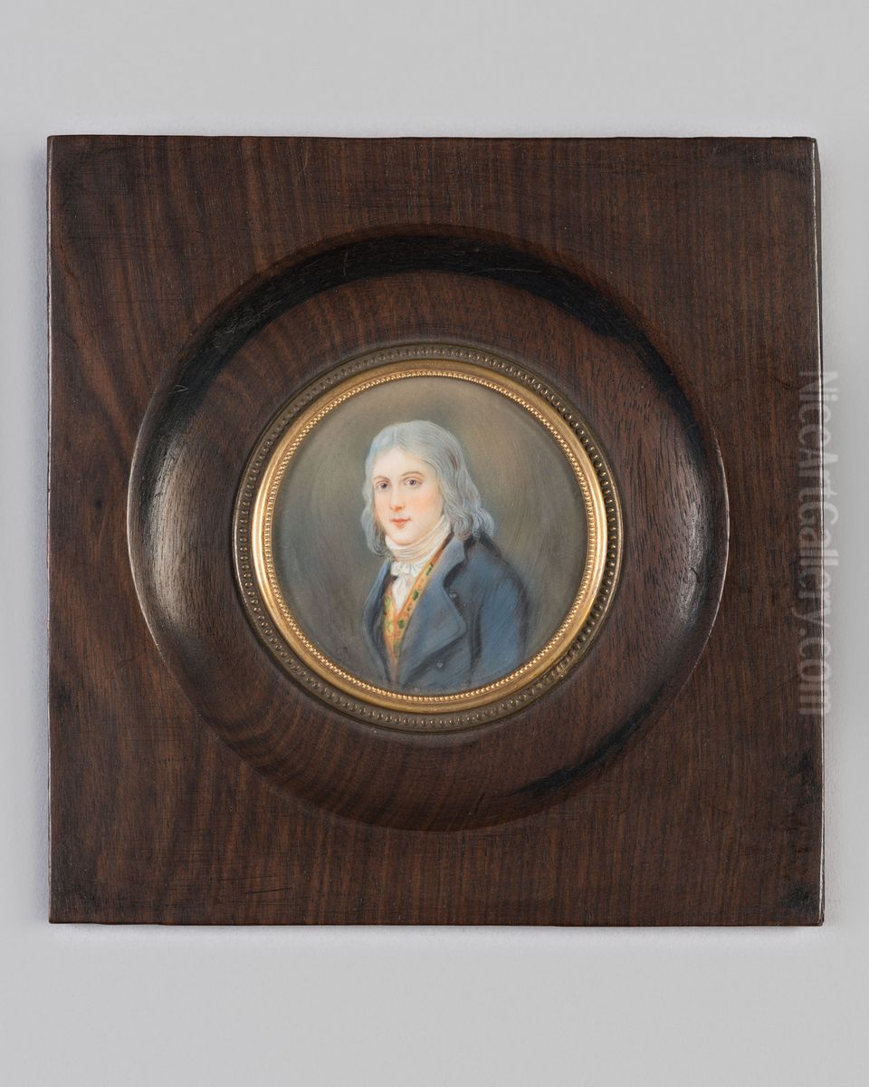 Portret van onbekende man Oil Painting by Geldersch Landschap en Kasteelen