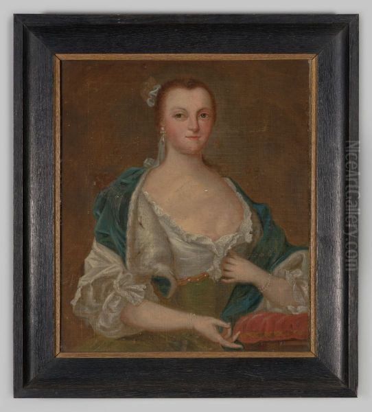Portrait of Lucy Young (1714-1773) Oil Painting by Geldersch Landschap en Kasteelen