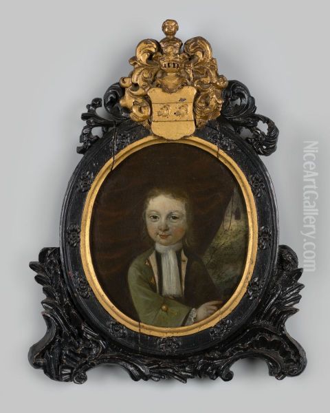 Portrait of Steven van Delen ( -1762) Oil Painting by Geldersch Landschap en Kasteelen