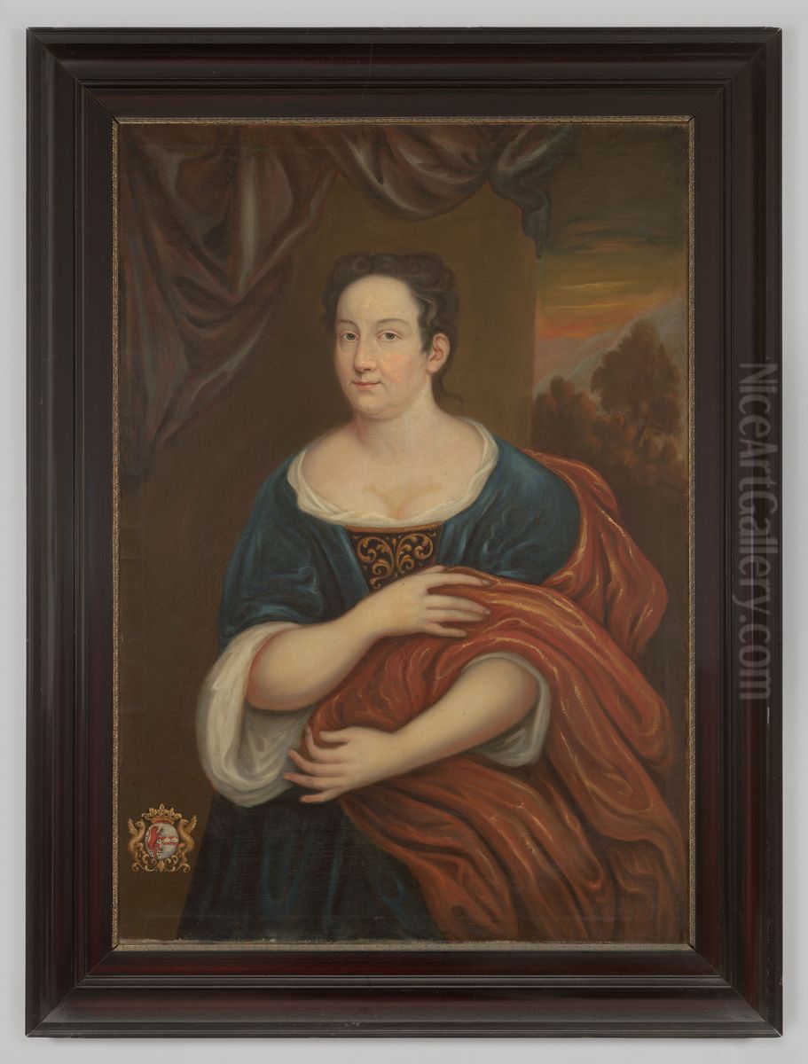 Portrait of Seyna van Delen ( -1717) Oil Painting by Fesel