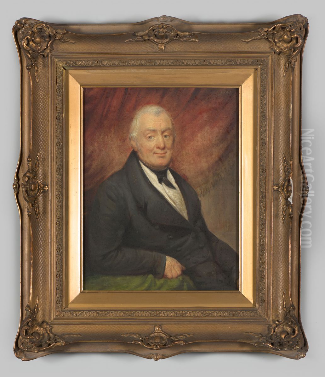 Portret van een man Oil Painting by Geldersch Landschap en Kasteelen